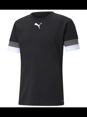 Puma - Mens Teamrise Jersey, Color Puma Black/Smoked Pearl/Puma White, Size: X-L